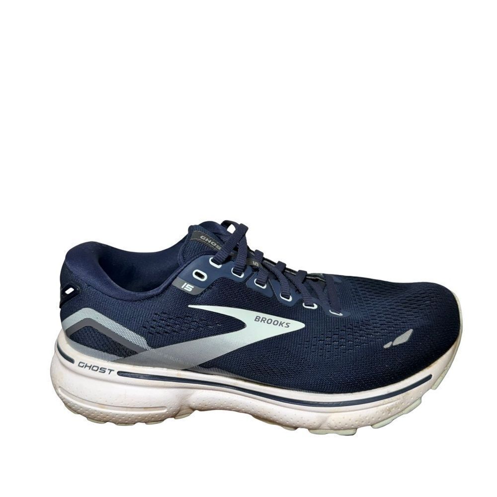 Brooks Ghost 15 size 7 Extra wide 2E Midnight Blue Athletic Sneakers